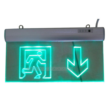 Rechargeable LED emergency fire exit light 220V